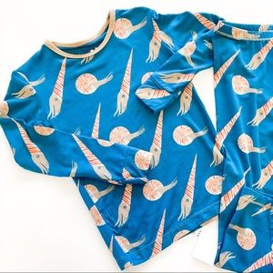 Kickee Pants long sleeve pj set